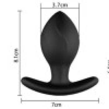 Анальна Вібро пробка Bombomda (L) 8.1(7)х3.7см з пультом ДУ