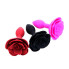 Анальная пробка SILICON ROSE - Бордо - 11*3 см – Анальные игрушки