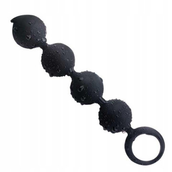 Анальні намисто Langsha - Чорний - 15*2,2 см – Анальні іграшки