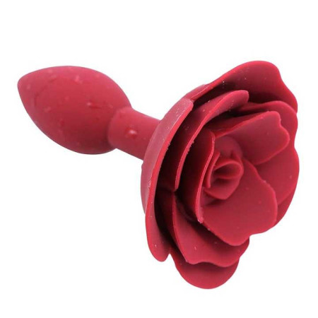 Анальная пробка SILICON ROSE - Бордо - 11*3 см – Анальные игрушки