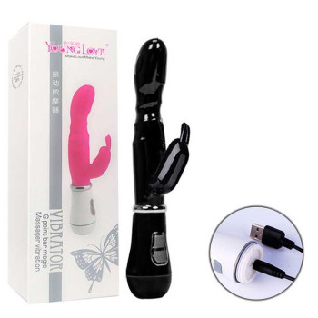 Вибратор Bunny USB - Чёрный – Вибраторы