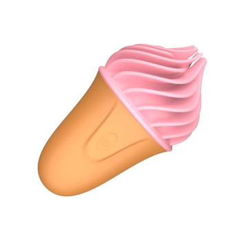 Клиторальный вибратор "Мороженное" Sweet Treat Satisfyer Pink USB – Вибраторы