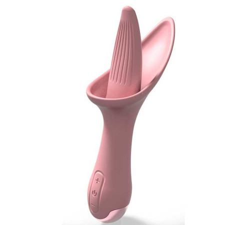Вибратор лизун Flower Tongue USB - Светло-розовый - Вибраторы