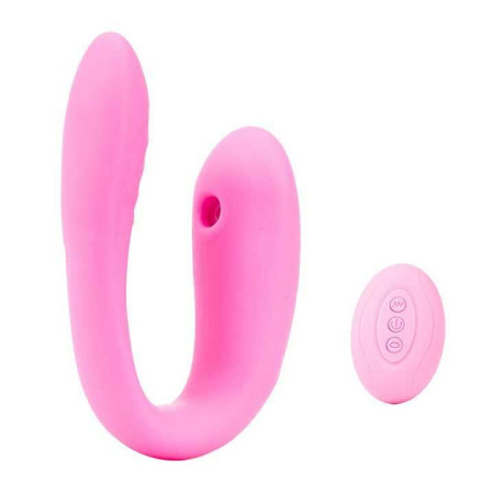 Вакуумний вібратор для пар - Біло-Рожевий – Вібратори