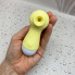 Кліторальний вакуумний вібратор Wo-sex Lilo (вуманайзер) USB - Лимонний – Вібратори