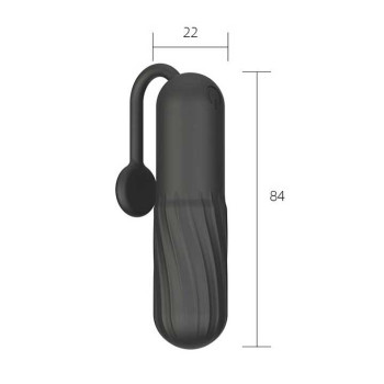 Водонепроницаемая вибропуля с хвостиком 10 режимов USB - Чёрный – Вибраторы