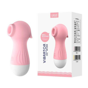 Клиторальный вакуумный вибратор Wo-sex Lilo (вуманайзер) USB - Розовый – Вибраторы