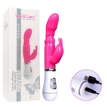 Вибратор Bunny USB - Розовый – Вибраторы