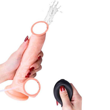 Фалоімітатор з сім'явипорскуванням "Squirt Extreme Dildo" - 21*4 см - Тілесний