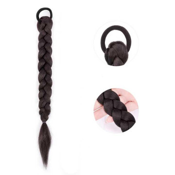 Канекалон на гумці 50 см "Брюнетка" Накладні коси