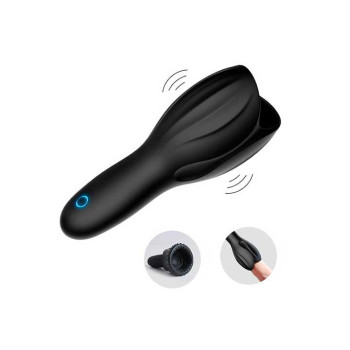 Автоматичний мастурбатор для головки члена Glans - Чорний - 10*4 см