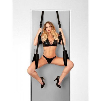 Секс-гойдалка на дверях Tentation Door Straps for Bad - Чорний – Садо-мазо