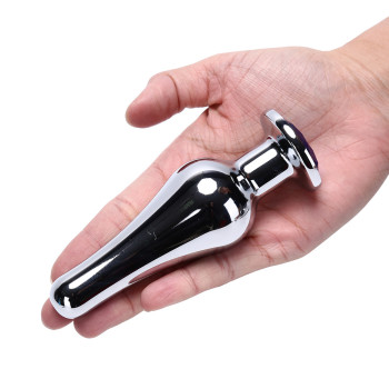 Анальная пробка металл уточка L size + мешочек