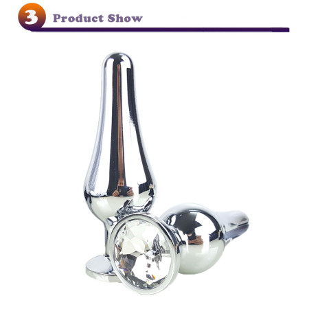 Анальная пробка металл уточка S size + мешочек