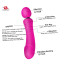 Двосторонній вібратор з підігрівом від USB