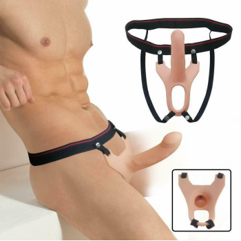 Страпон силіконовий пустотілий