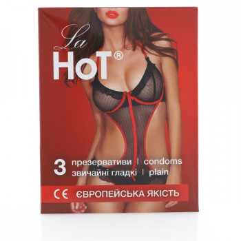 Презервативи LA HOT гладкі, 9 шт.