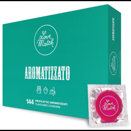 Кольорові ароматизовані презервативи Love Match – Arromatizato, 6 шт.