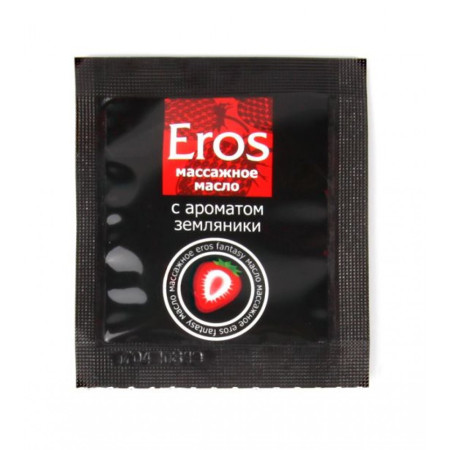 Олія масажна EROS FANTASY (з ароматом суниці) 4г