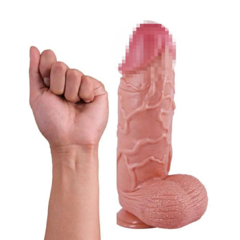 Величезний Реалістичний Фаллос Ділдо Foxbaby на присосці 26(20)*6.5cм